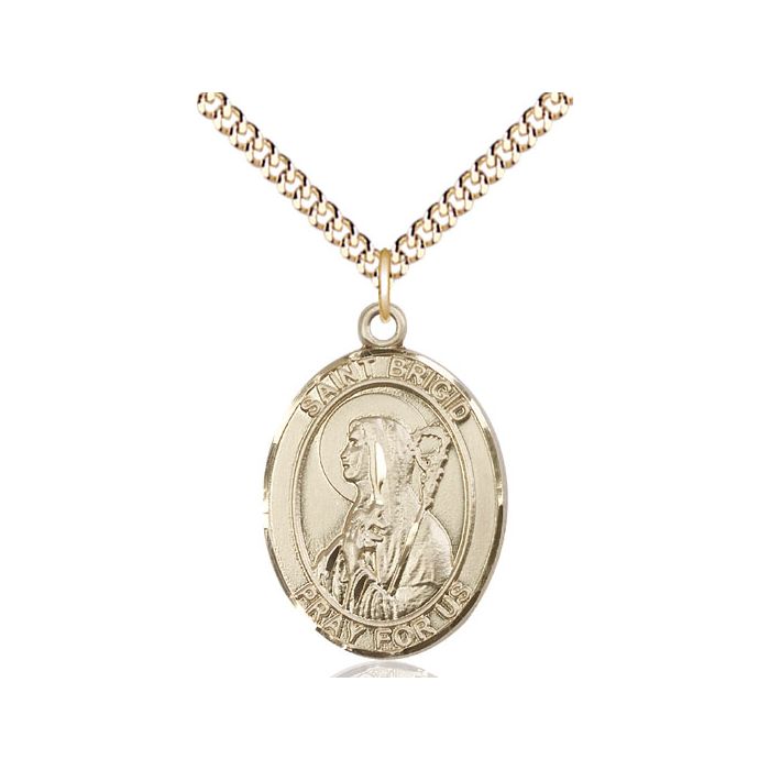 St. Brigid of Ireland Large Pendant