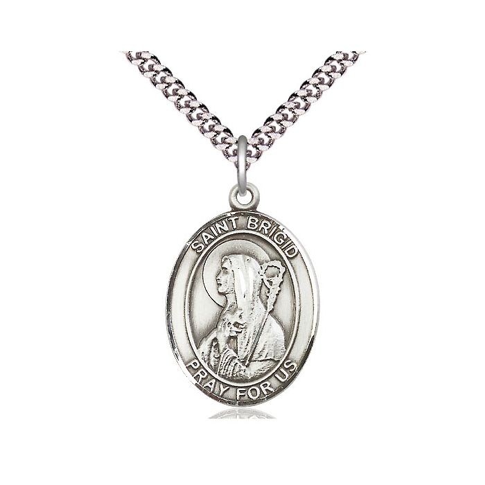 St. Brigid of Ireland Large Pendant