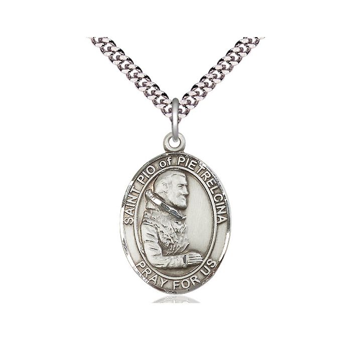 St. Pio of Pietrelcina Large Pendant