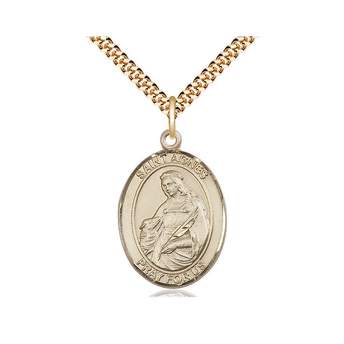 St. Agnes of Rome Large Pendant