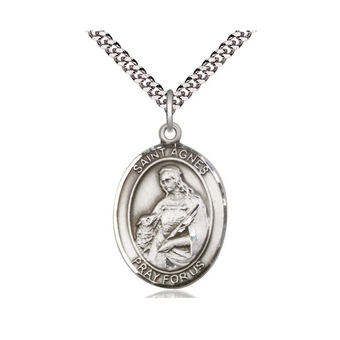 St. Agnes of Rome Large Pendant