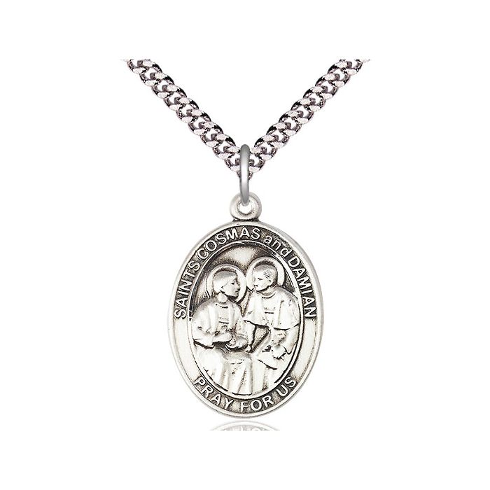 Sts. Cosmas & Damian Large Pendant