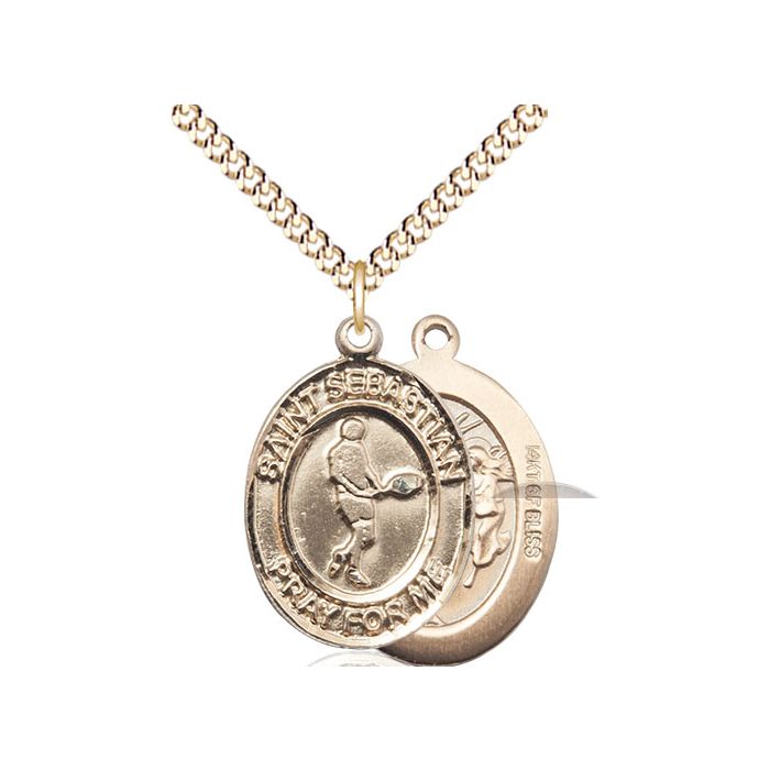 St. Sebastian-Tennis Large Pendant