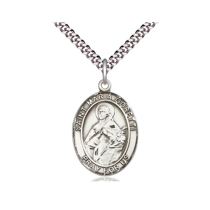 St. Maria Goretti Large Pendant