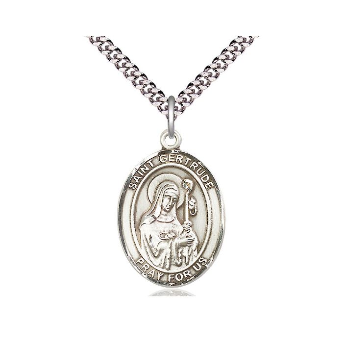 St. Gertrude of Nivelles Large Pendant