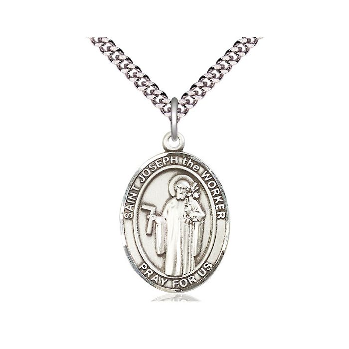 St. Joseph the Worker Large Pendant