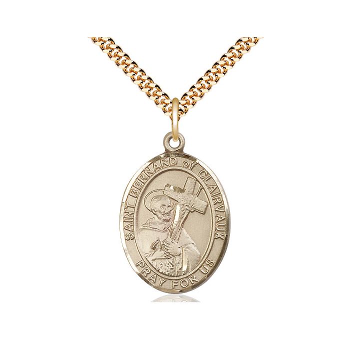 St. Bernard of Clairvaux Large Pendant