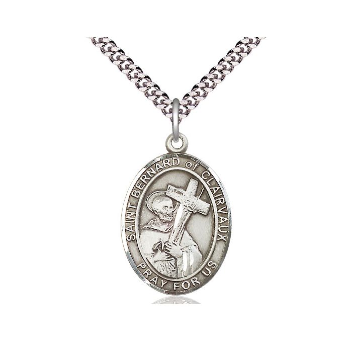 St. Bernard of Clairvaux Large Pendant
