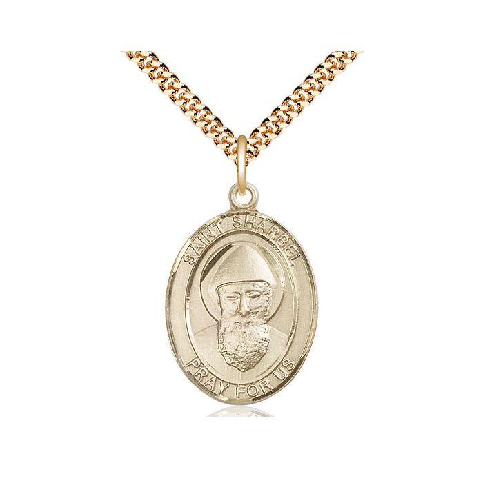 St. Sharbel Large Pendant