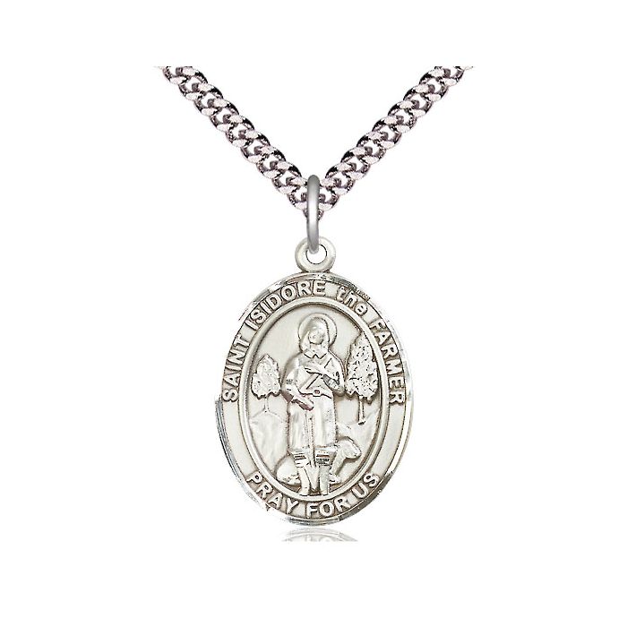St. Isidore the Farmer Large Pendant