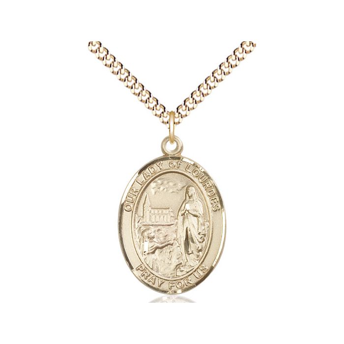 Our Lady of Lourdes Large Pendant