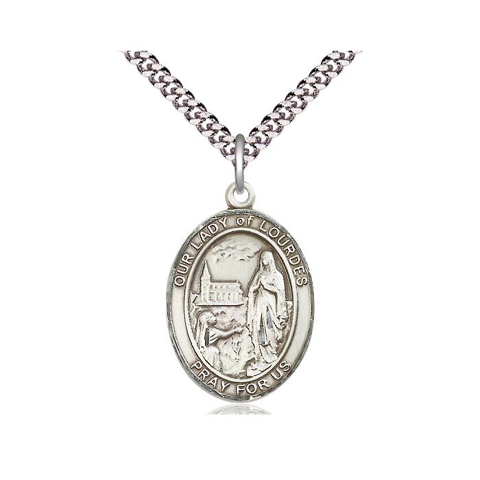 Our Lady of Lourdes Large Pendant