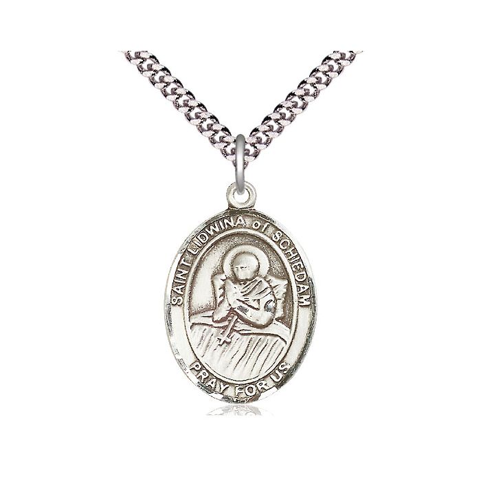 St. Lidwina of Schiedam Large Pendant