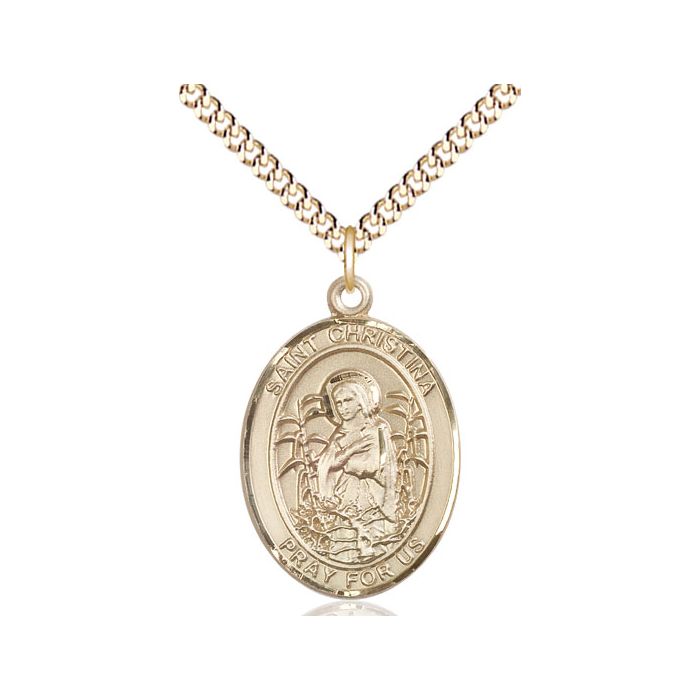 St. Christina the Astonishing Large Pendant