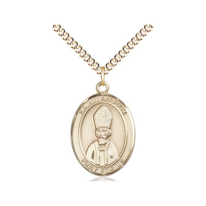 St. Anselm of Canterbury Large Pendant