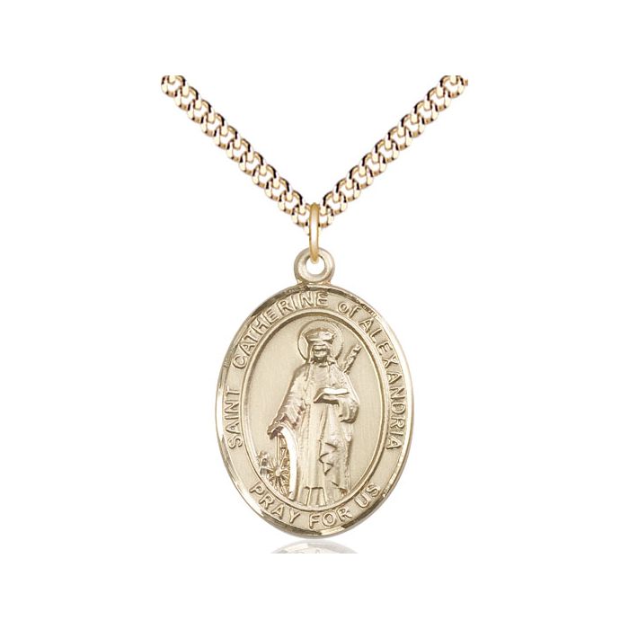 St. Catherine of Alexandria Large Pendant