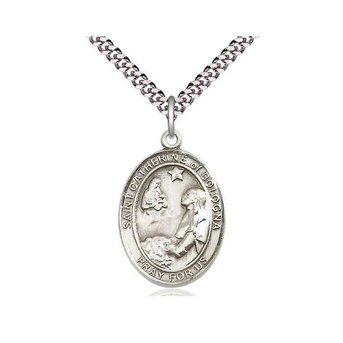 St. Catherine of Bologna Large Pendant