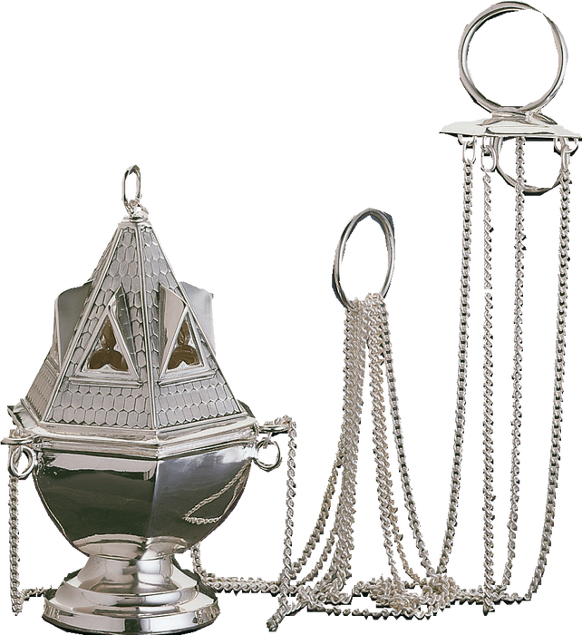 Gothic style Censer, boat and spoon
