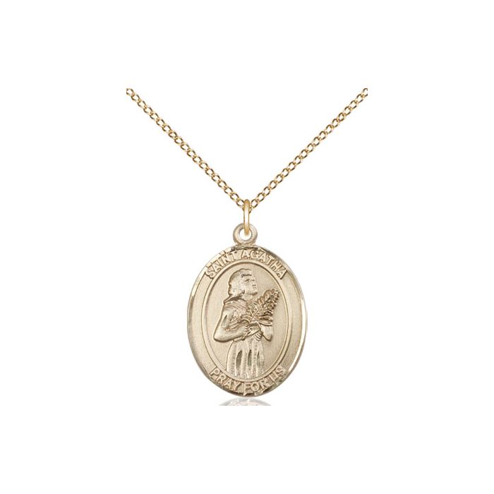 St. Agatha Medium Pendant