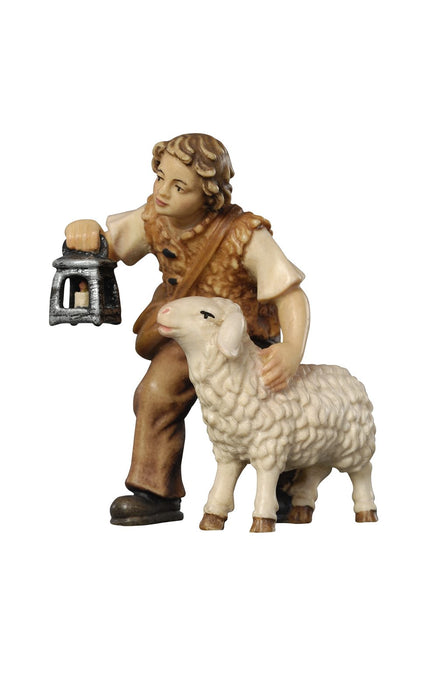 Pema Kostner Boy With Sheep And Lantern