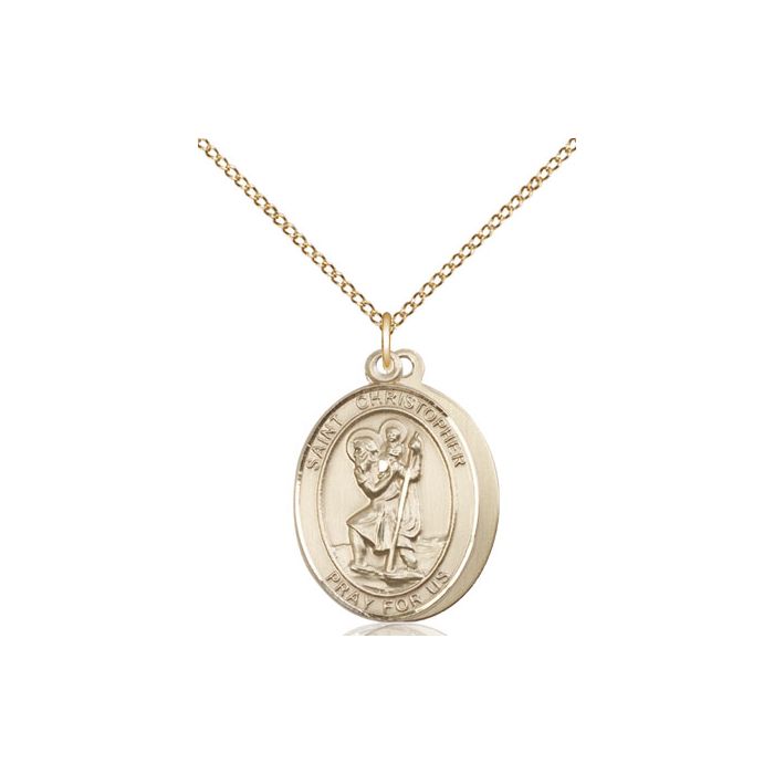 St. Christopher - Army Medium Pendant