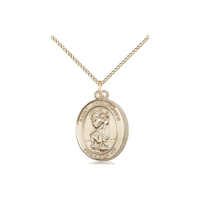 St. Christopher - Coast Guard Medium Pendant