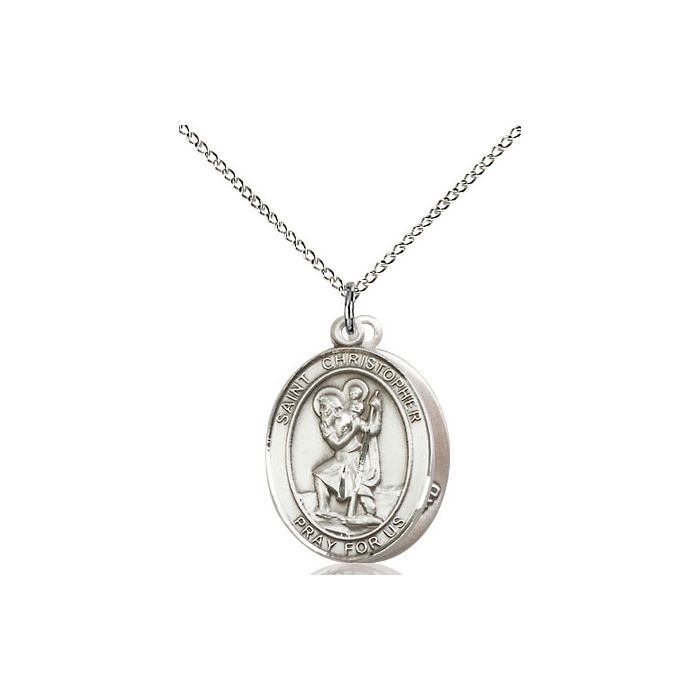 St. Christopher - Coast Guard Medium Pendant