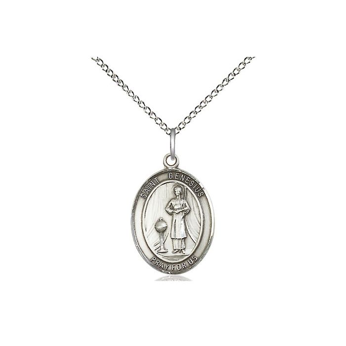St. Genesius of Rome Medium Pendant