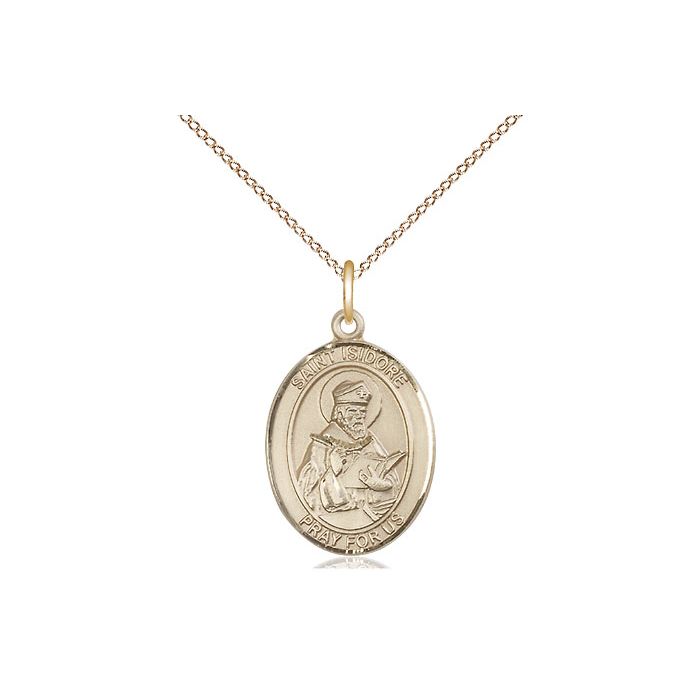 St. Isidore of Seville Medium Pendant
