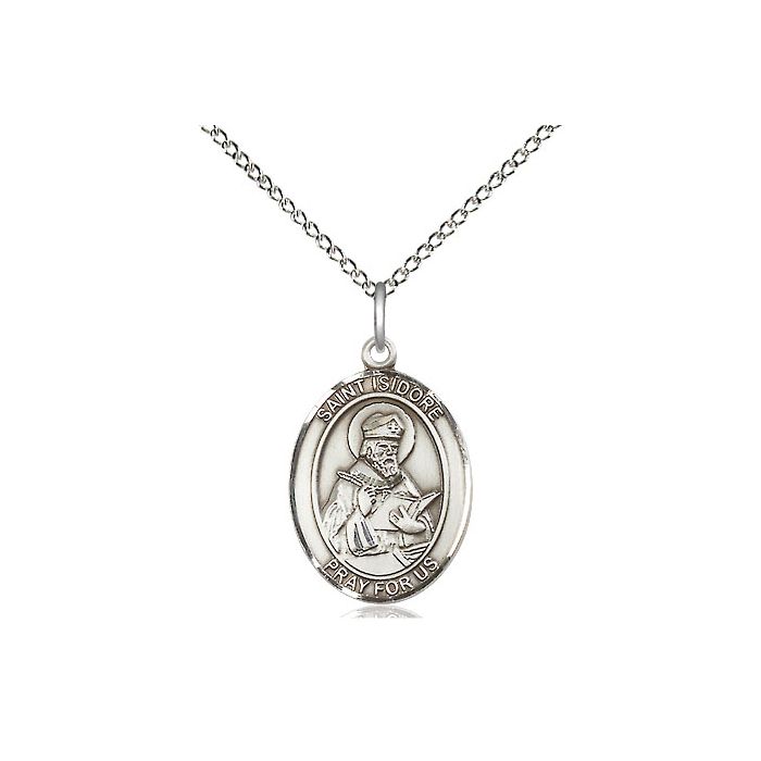 St. Isidore of Seville Medium Pendant