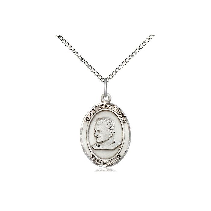 St. John Bosco Medium Oval Pendant