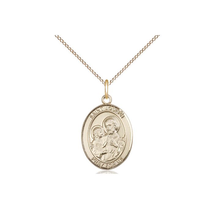 St. Joseph Medium Oval Pendant