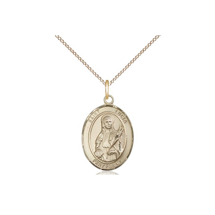 St. Lucia of Syracuse Medium Pendant
