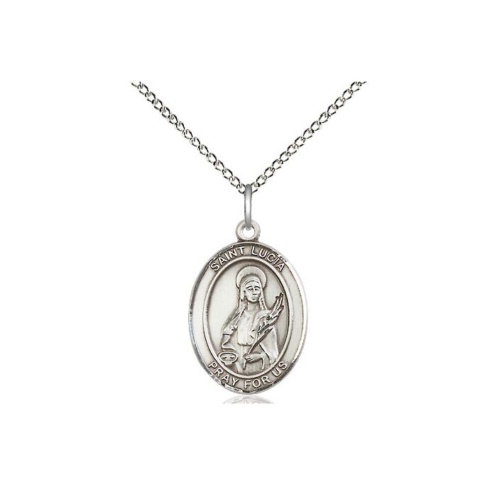 St. Lucia of Syracuse Medium Pendant
