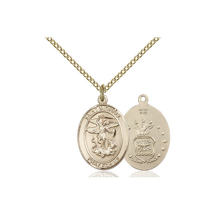 St. Michael - Air Force Medium Pendant