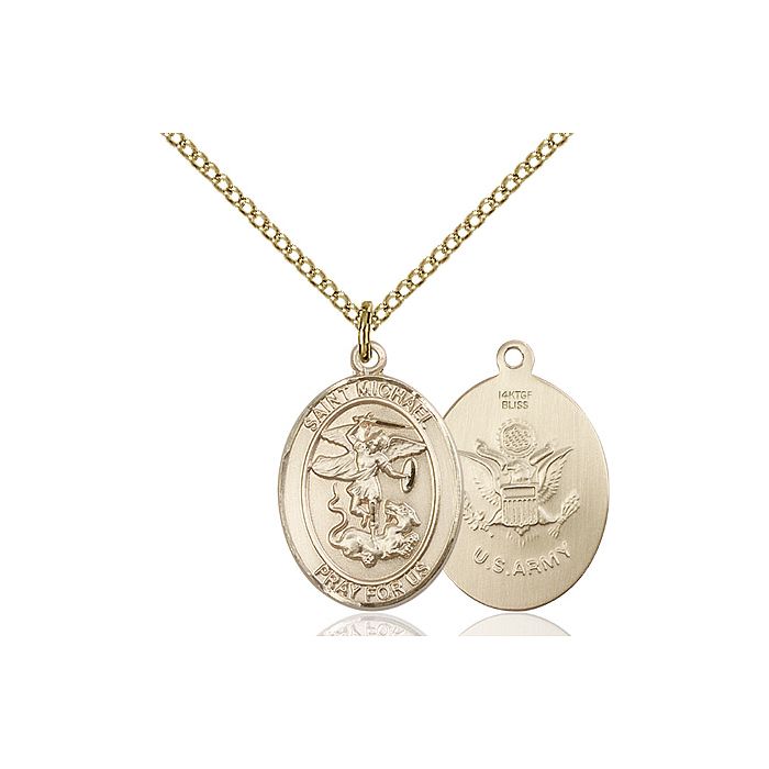 St. Michael - Army Medium Pendant