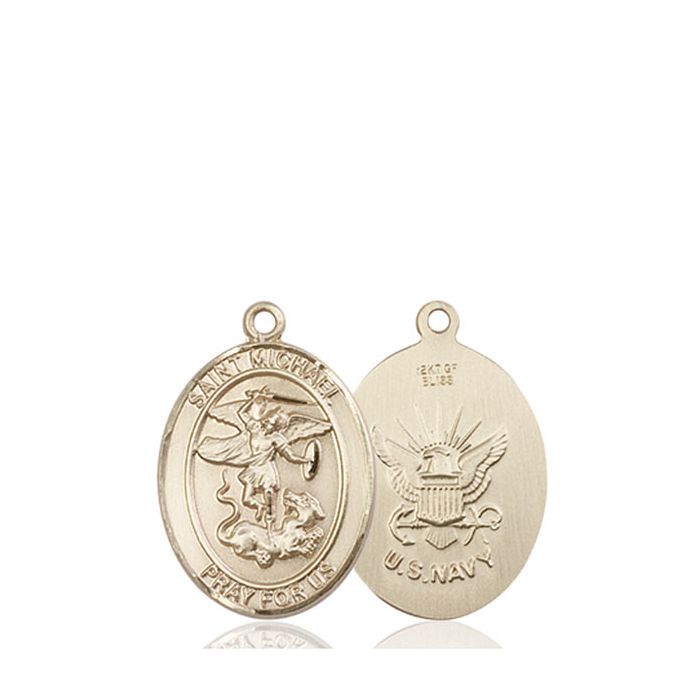 St. Michael - Navy Medium Pendant
