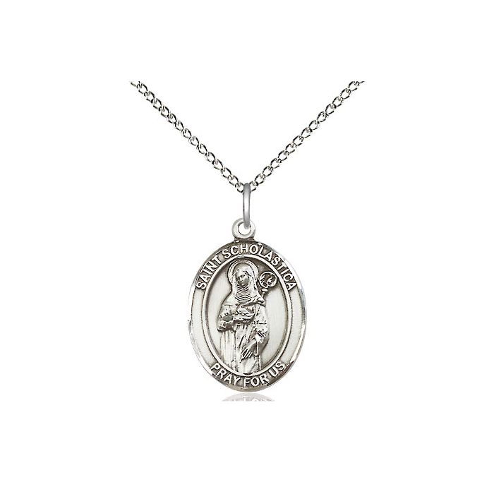 St. Scholastica Medium Pendant