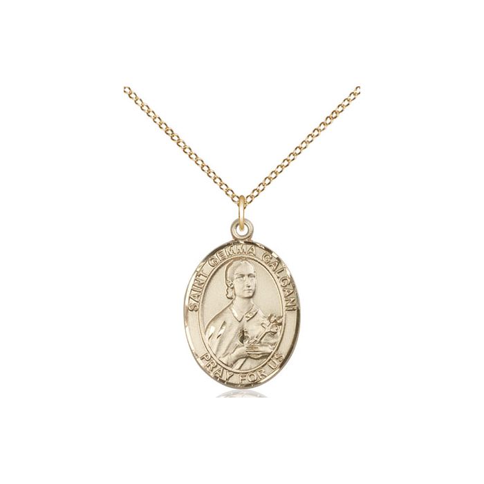 St. Gemma Galgani Medium Pendant