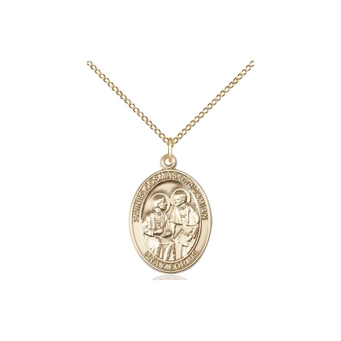 Sts. Cosmas & Damian - Doctors Medium Pendant