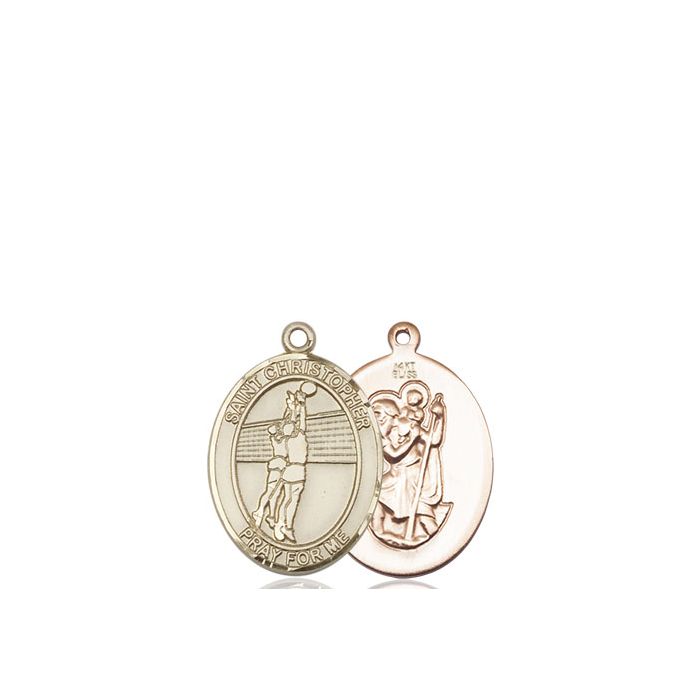 St. Christopher-Volleyball Medium Pendant