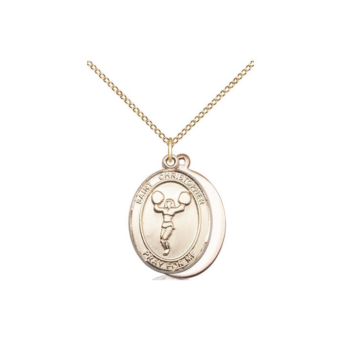 St. Christopher-Cheerleading Medium Pendant