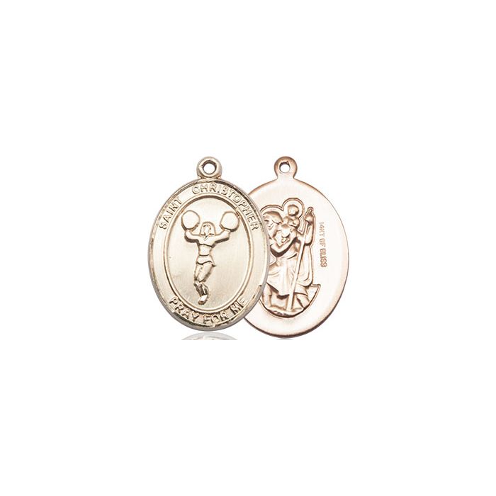 St. Christopher-Cheerleading Medium Pendant