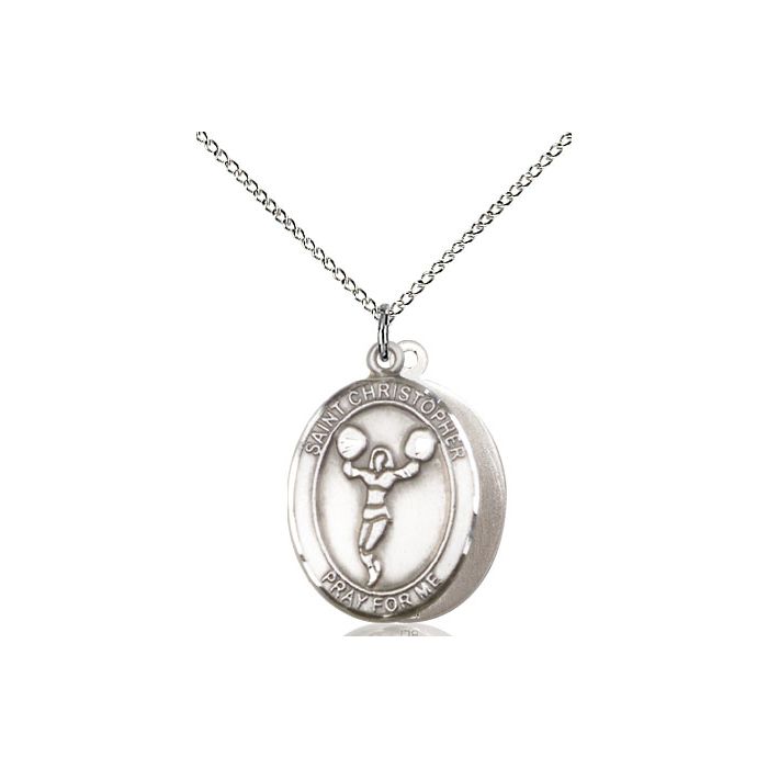 St. Christopher-Cheerleading Medium Pendant