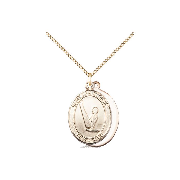 St. Christopher-Gymnastics Medium Pendant