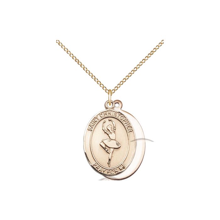 St. Christopher-Dance Medium Pendant