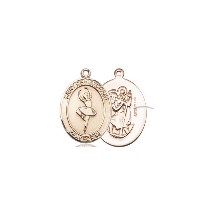 St. Christopher-Dance Medium Pendant