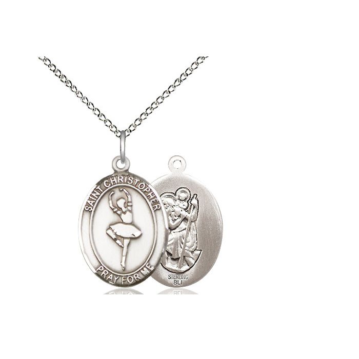 St. Christopher-Dance Medium Pendant