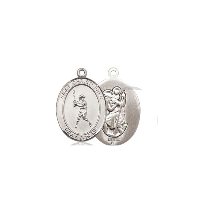 St. Christopher-Baseball Medium Pendant