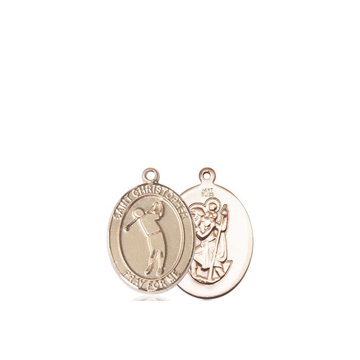 St. Christopher-Golf Medium Pendant